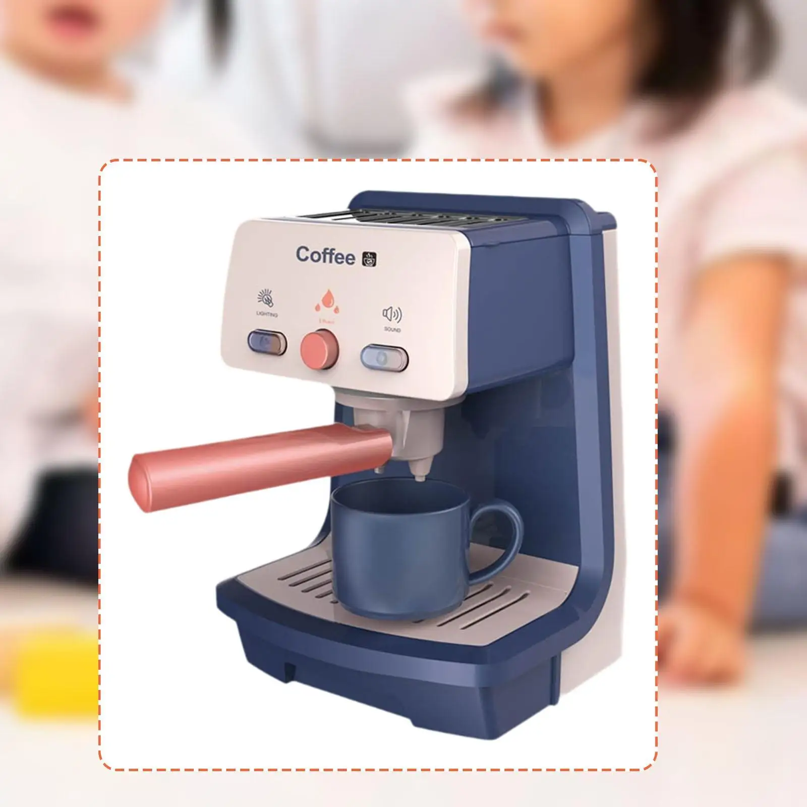 Koffiezetapparaat voor kinderen, vroeg educatief speelgoed voor kleuters, leeftijd 3+, festivalverjaardagscadeaus