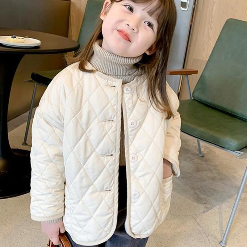 Winter New Girl\'S Coat Children\'S Foreign Style Korean Version Baby Autumn And Winter Net Red Everything Plus Fleece Jacket