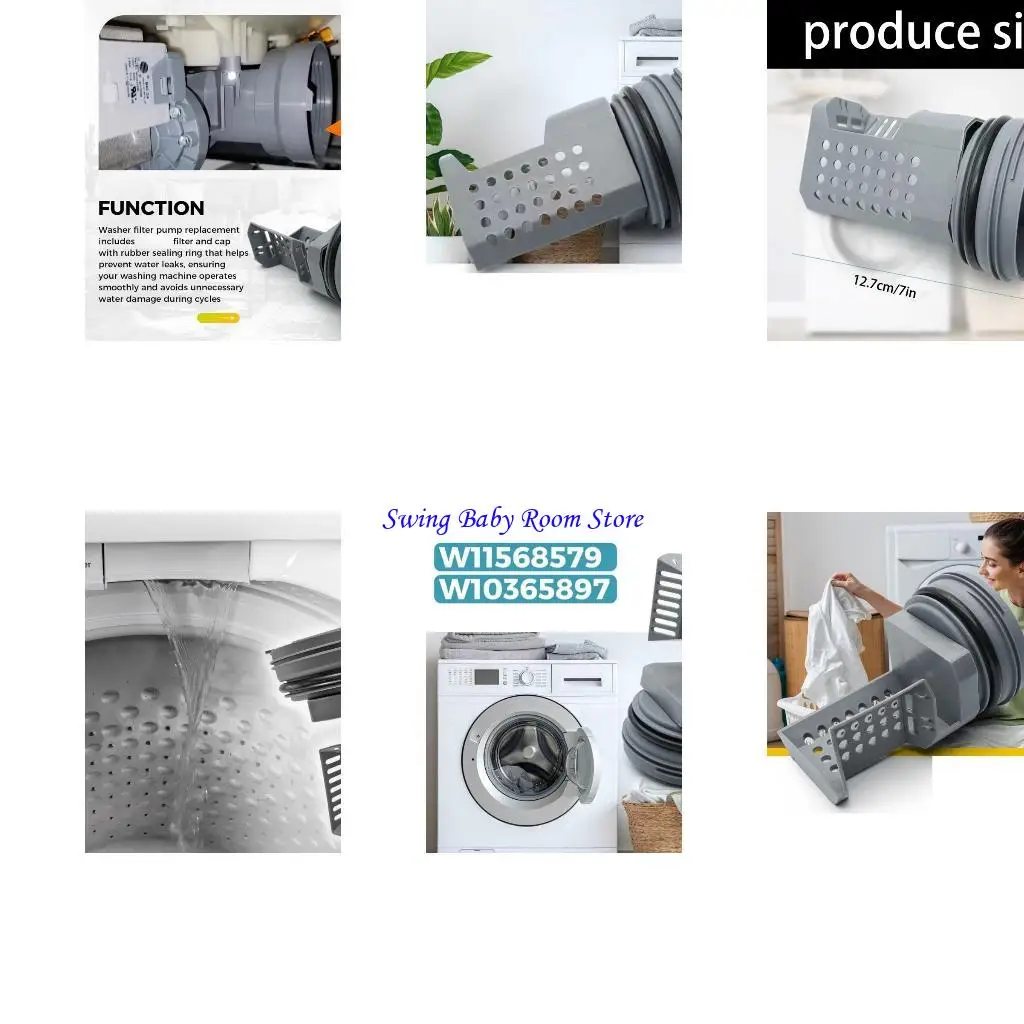 K1AD Strong Plastic Washing Machine Water Component Replacement Part Suitable for Numerous Models of Laundry Machines