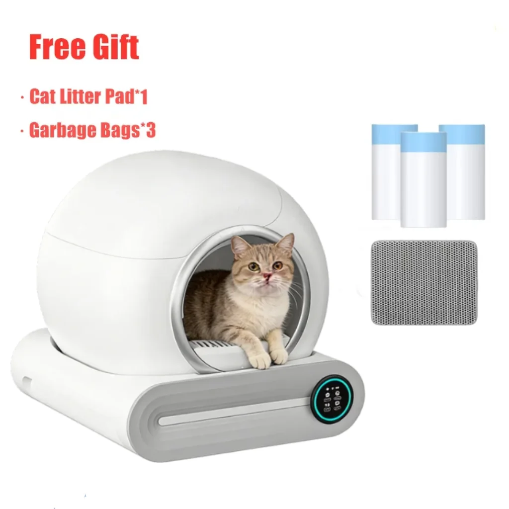 Slimme zelfreinigende kattenbak 65L Extra groot gesloten automatisch kattentoilet App-bediening Kattenbak Arenero Gato voor katten