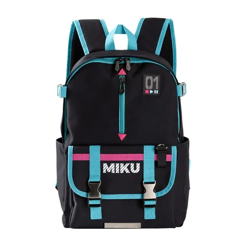 Outdoor Wind Backpack Two-dimensional Metal Buckle Large-capacity Oxford Cloth School Bag