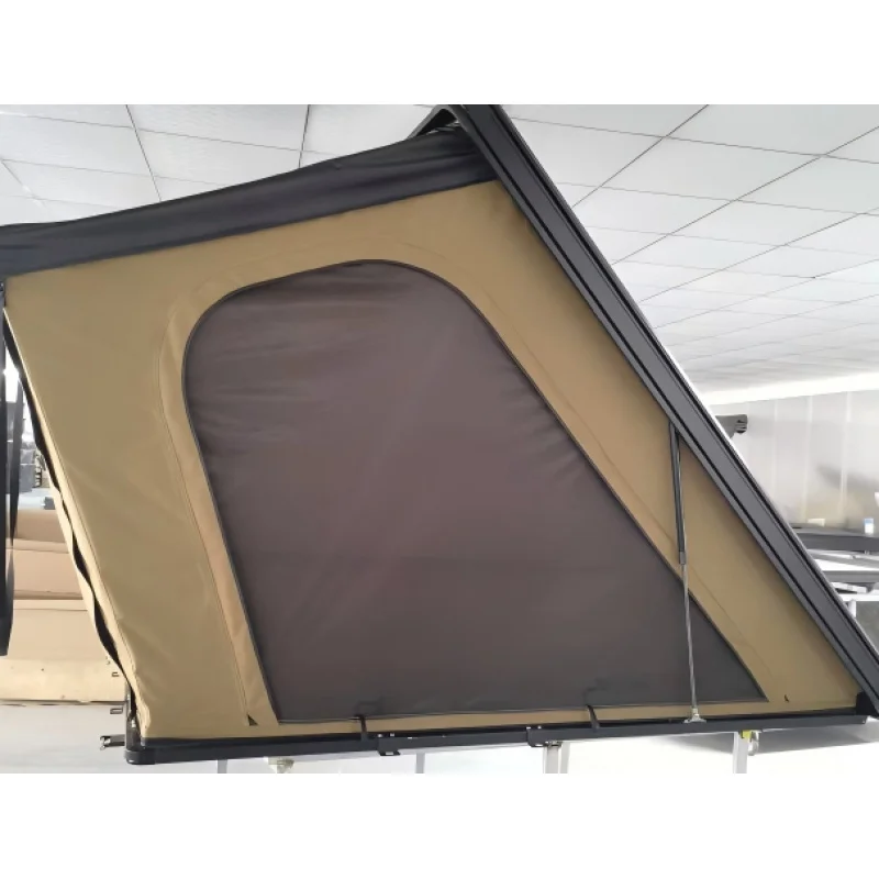 High Quality Upgraded Triangular Aluminum Alloy Rooftop Tent For Vehicle Outdoor Camping