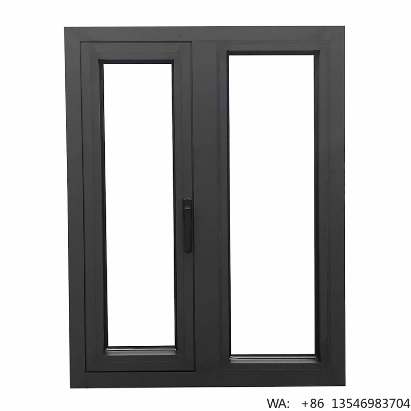 Modern Tempered Glass Impact Hurricane Windows for Container House Villa Use Aluminum Frame Factory Price USA Florida Project