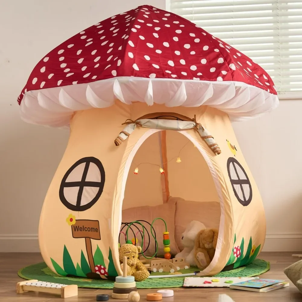 

Enchanted Mushroom Play Tent, A World of Adventure for Kids 3+, The Ultimate Toddler Tent for Creative Indoor Fun