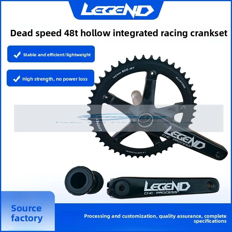 

LEGEND DEADSPORT 48T Hollow Integrated Dental Pad Field Car 170MM Roulette Sprocket Crank with Axle