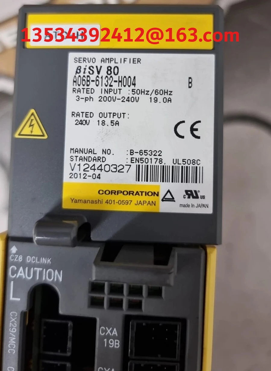 

For Fanuc A06B-6132-H004 AC Servo Drive A06B-6132-H004 Used