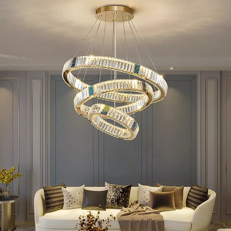 home decorationPendant lights, luxury crystal living room chandelier, dining room Pendant lamp, ceiling light, indoor lighting