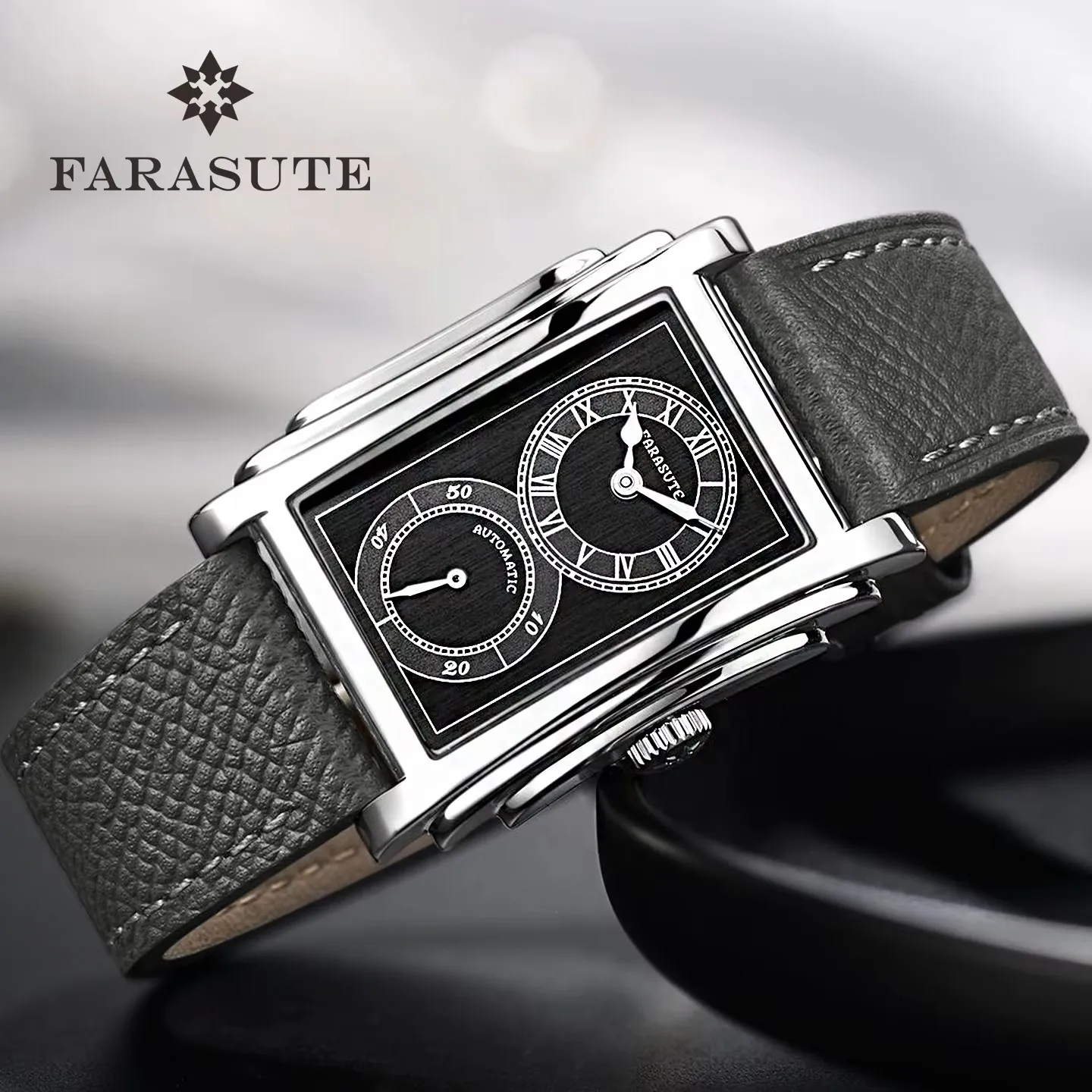 FARASUTE Doctor Watch Vintage Watch New 31mm Classic Retro Men's Watch Automatic  Mechanical 316 Stainless Steel Sapphire  Watch