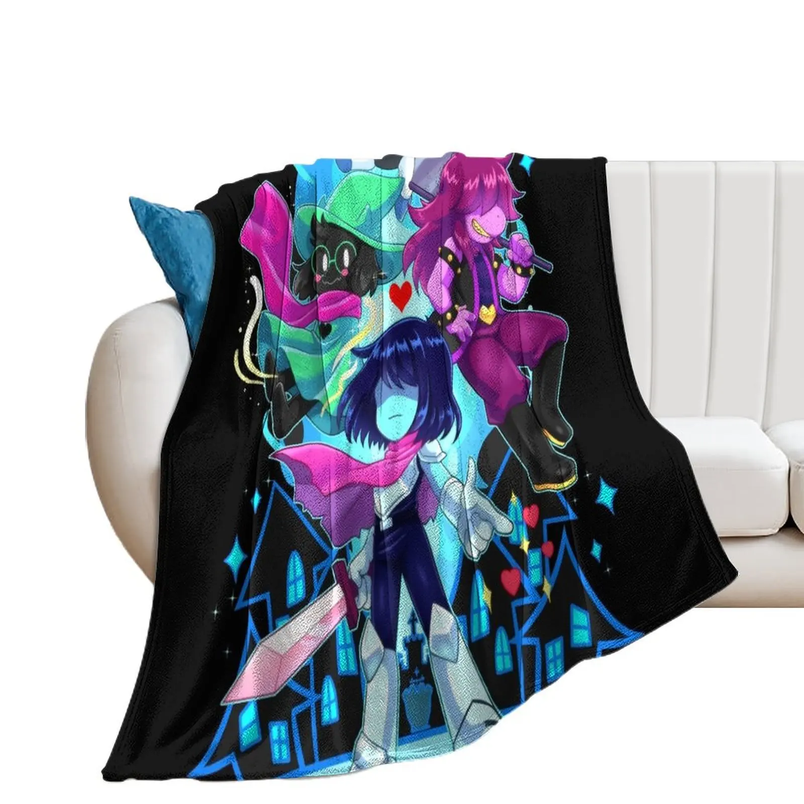 Love Delta Rune Sparkling Throw Blanket Luxury Throw Luxury Brand Sleeping Bag Blankets