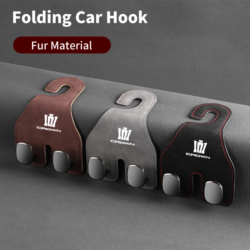 2 في 1 سيارة هوك المقعد الخلفي الخلفي HooksHolder تخزين اكسسوارات السيارات الداخلية لتويوتا كراون كورولا يارس L أوريس C-HR هايلكس Vi #4