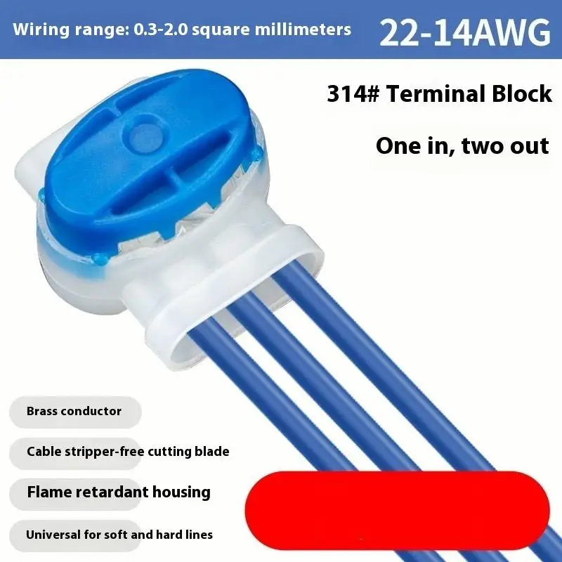 1 Juego de Terminal de conector de Gel resistente al agua, conectores de Cable eléctrico 314 de 3 pines, accesorios, conector de Cable de cortacésped robótico