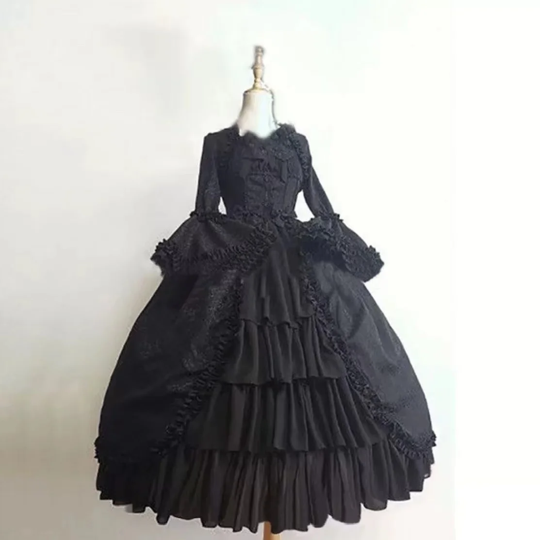 Robe de cour gothique Lolita rétro médiévale européenne et américaine, robe de cosplay sexy, collection UR, nœud patchwork