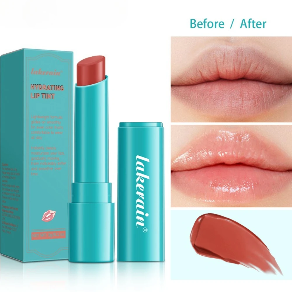 Rouge à lèvres solide, gelée nourrissante, nu naturel, estompe les lignes des lèvres, baume à lèvres coloré longue durée