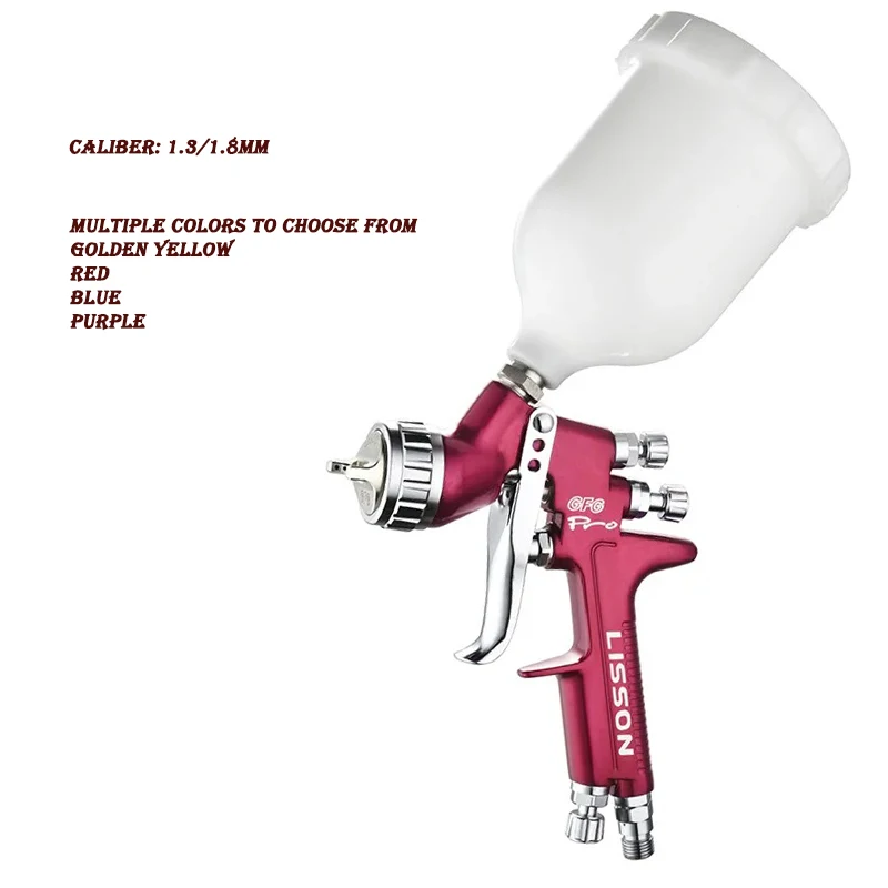 

GFG car spray gun Sheet metal Topcoat Paint Spray gun High atomization HVLP High-end Provincial lacquer Pneumatic spray gun