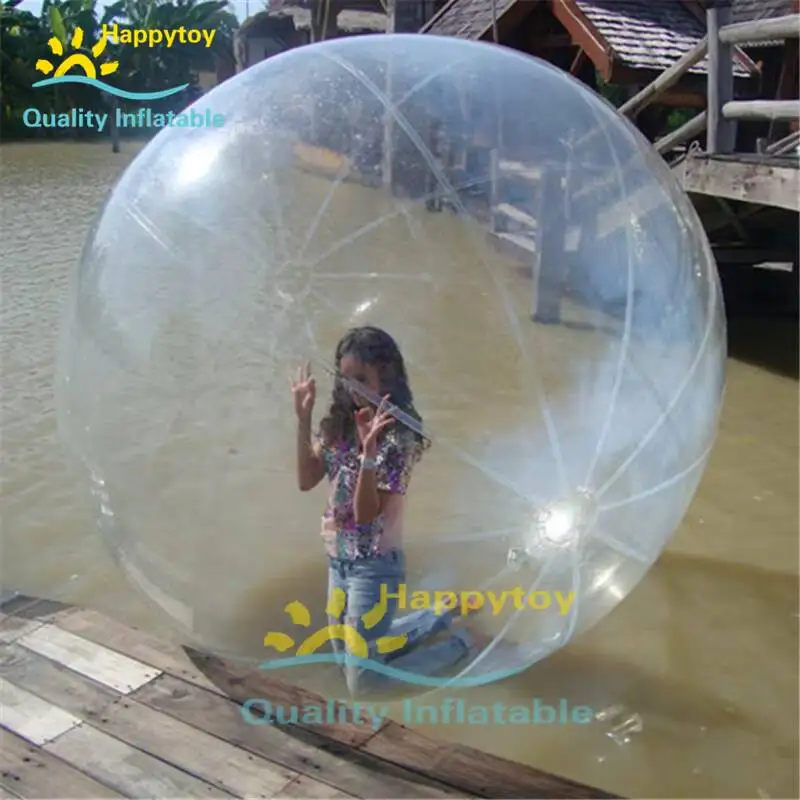 Bola de agua flotante hermética del Pvc de la bola que camina de la agua inflable de la piscina del lago del mar