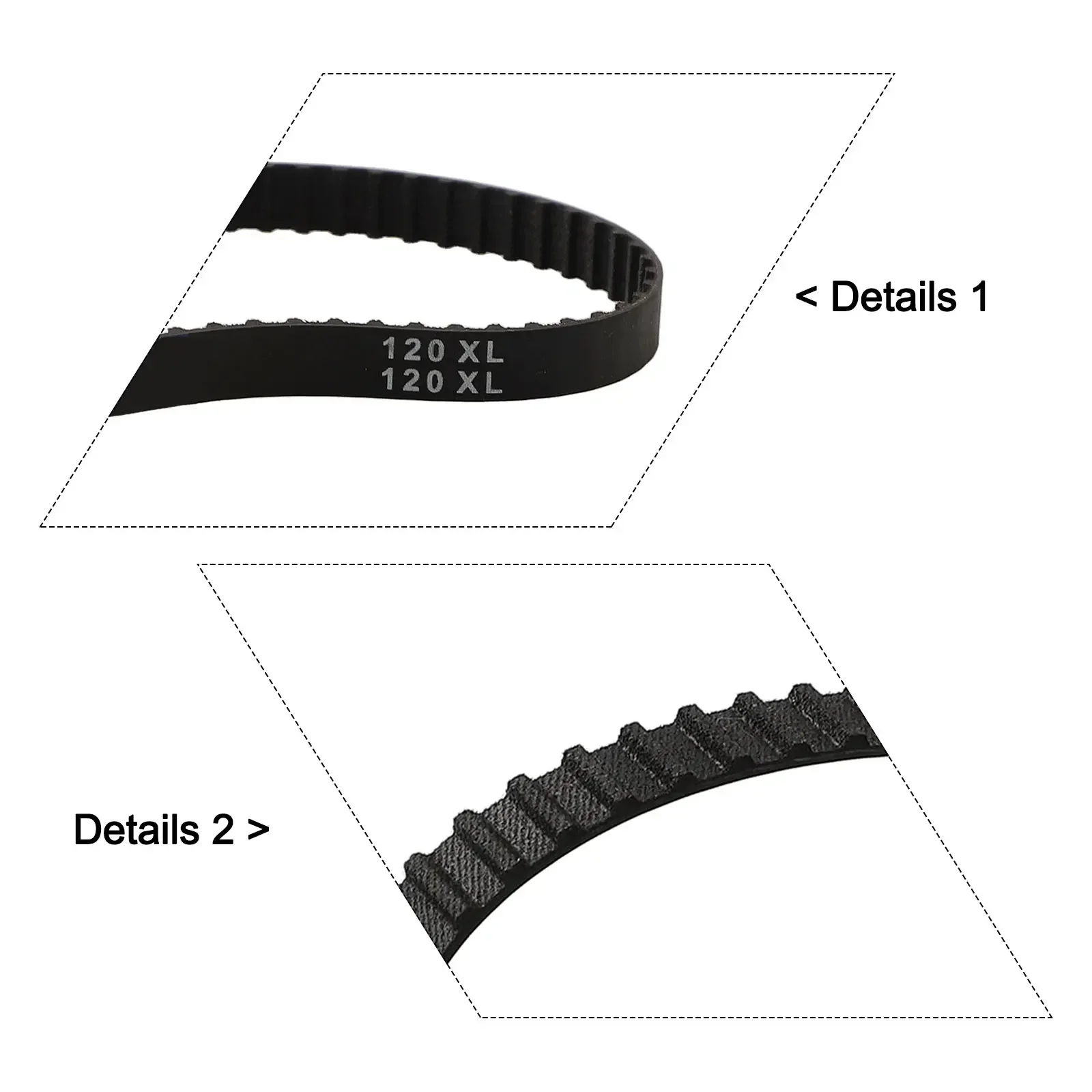 Sander Drive Belt 60 Teeth Drive Belt High Performance Long Service Life Reinforced Belt Reliable Replacement 60 Teeth Belt