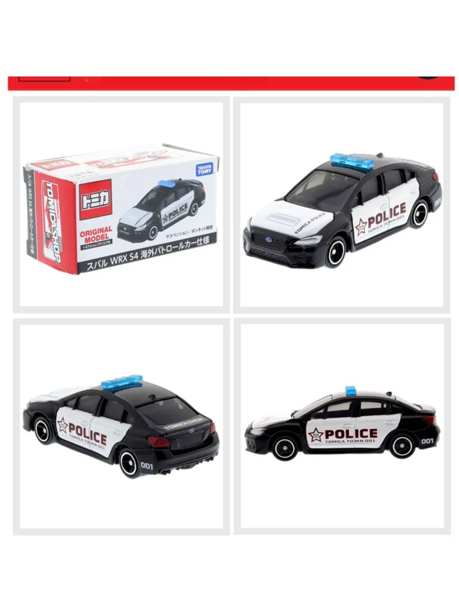 TAKARA TOMY TOMICA Subaru WRX S4 coche de policía en el extranjero, juguete de colección de modelos de aleación fundida, regalo de Navidad para niños