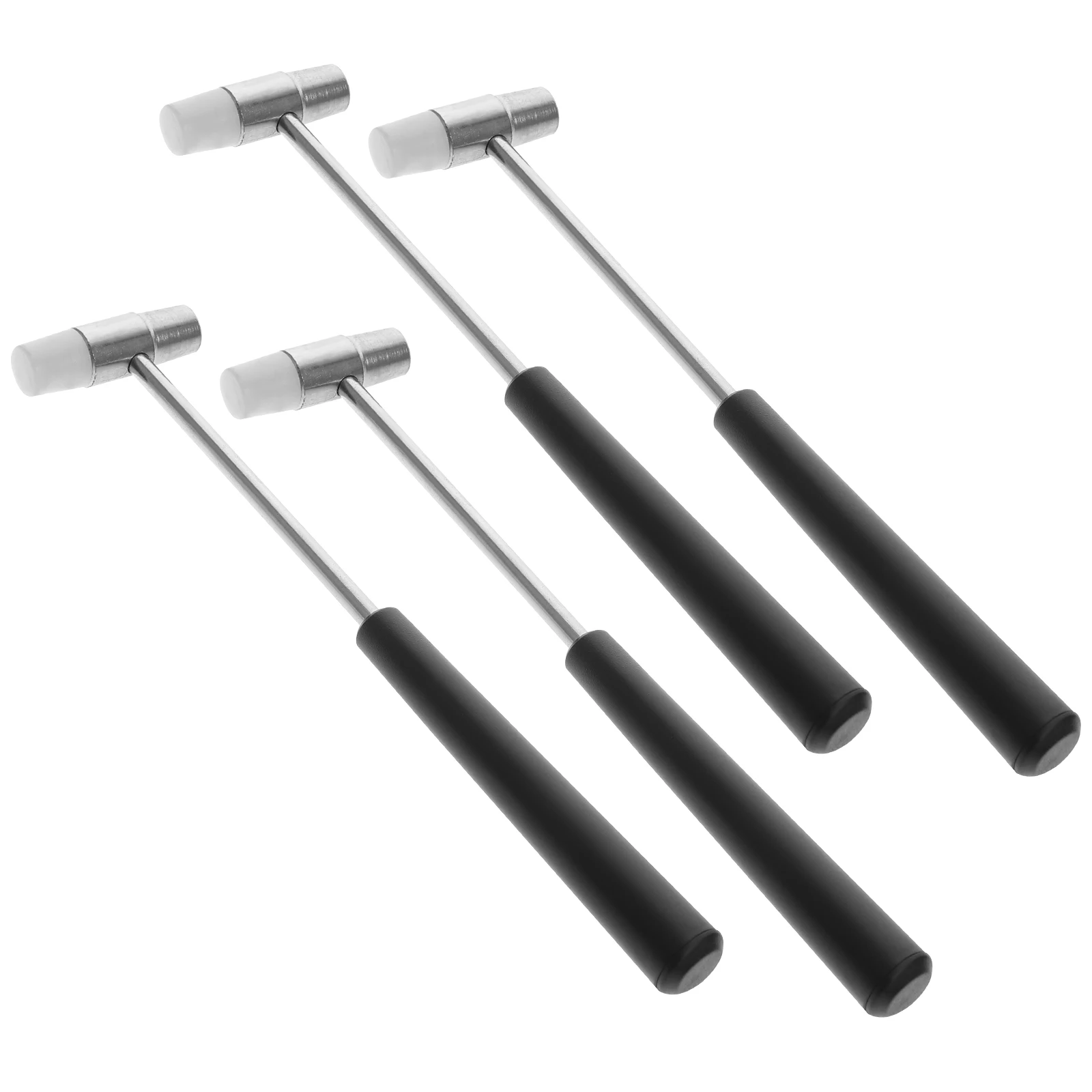 

4pcs Small ABS Double Faced Soft Head for Woodworking DIY Craft Mallet Hammer Metal Tool Mini Mallet Set