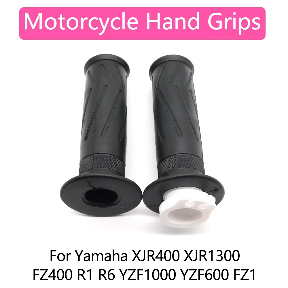 For Yamaha XJR400 XJR1300 FZ400 YZFR1 YZFR6 R1 YZF1000 YZF600 FZ1 XJR 400 1300 Motorcycle Hand Grips Rubber Throttle Turn Grip