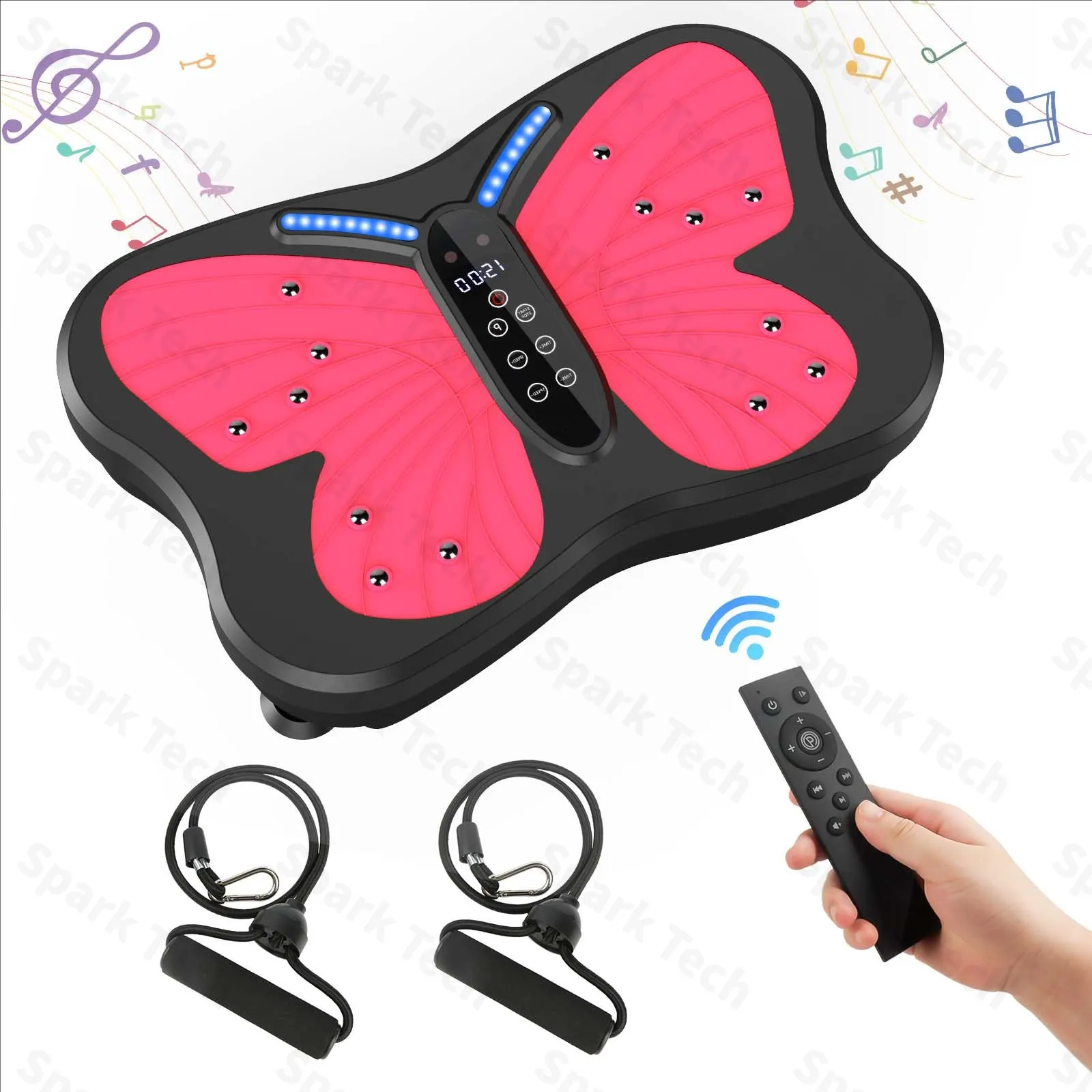 Plaque vibrante de Fitness, équipement de combustion des graisses, plate-forme de Massage magnétique, plaque réglable à 120 vitesses, entraîneur à domicile, télécommande