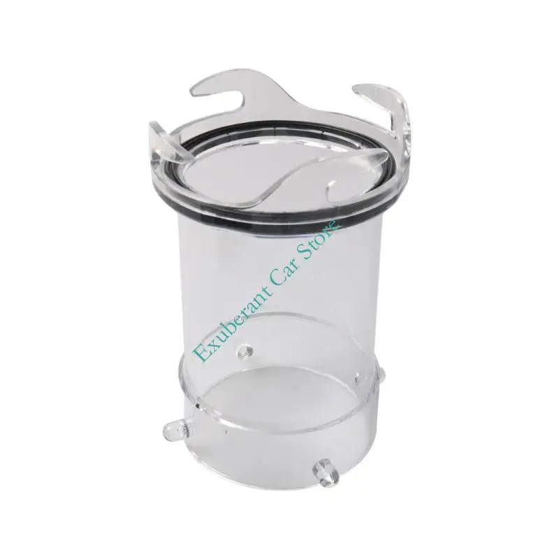 Travel Trailer Sewer Hose Extension Coupler 5 Inch Clear Drain Hose Fitting with Locking Lugs and Gasket for Waste Hose Hookup