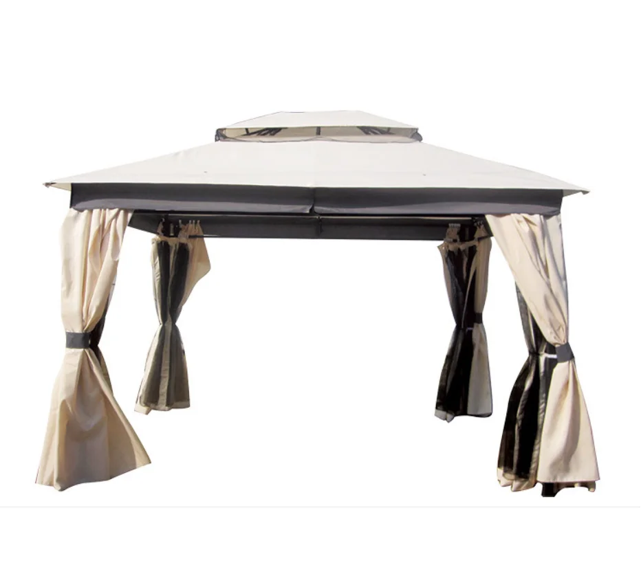 3x3 Waterproof Sunshade Gazebo Curtain Rainproof Canopy Tent Party Tent Pavilion Sunshade Pergola With Mosquito Net