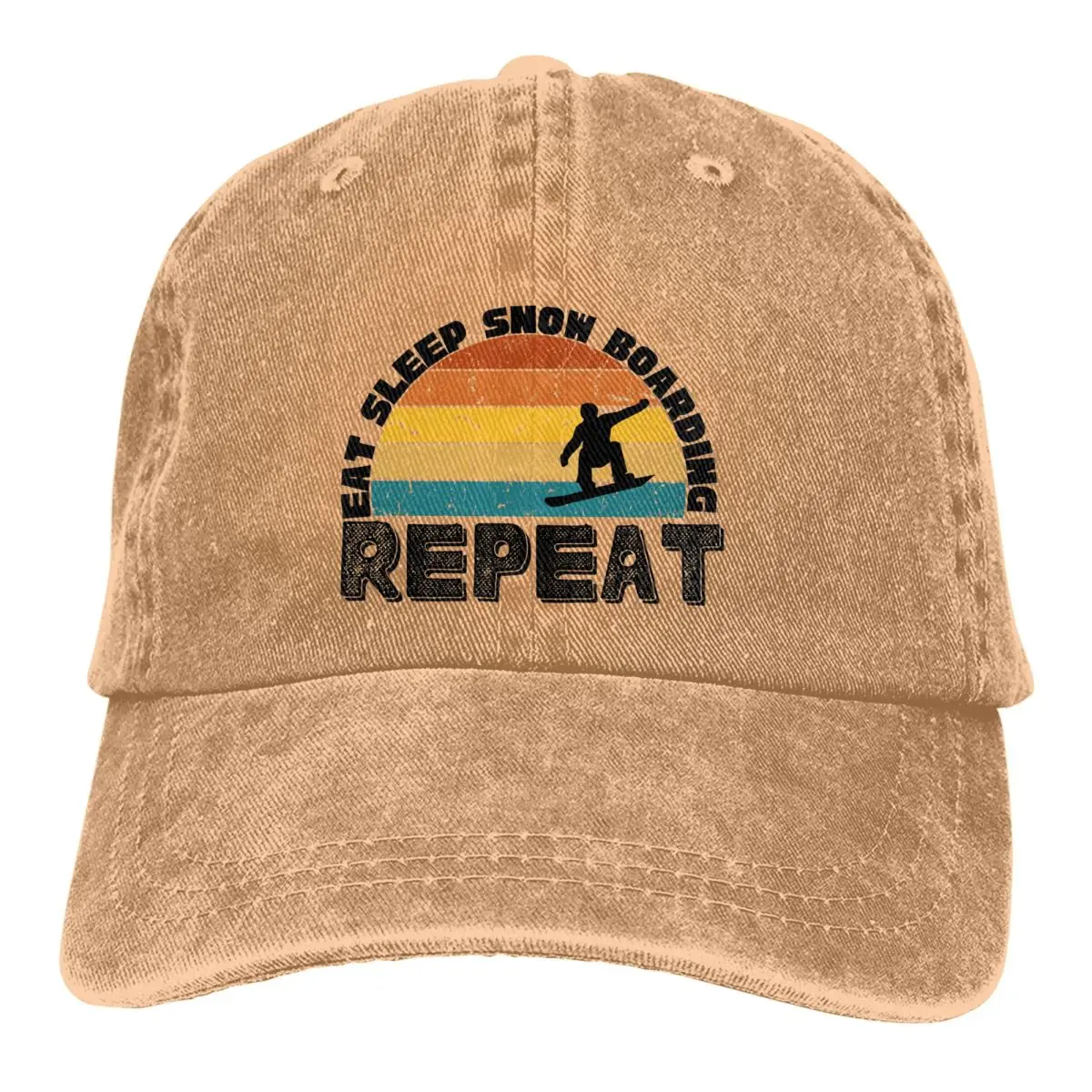 Eat Sleep Repeat Baseball Caps Peaked Cap Snow Board Extreme Sports Sun Shade Hats for Men Women