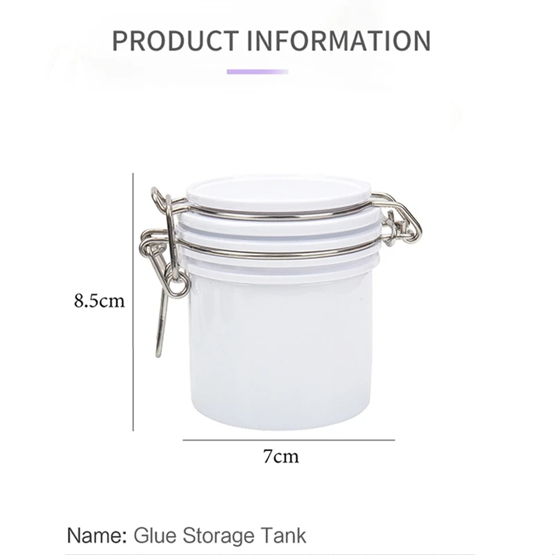 Boîte de Rangement pour Colle à Cils, Charbon Actif, Outil de Greffe, Scellant, Précieux