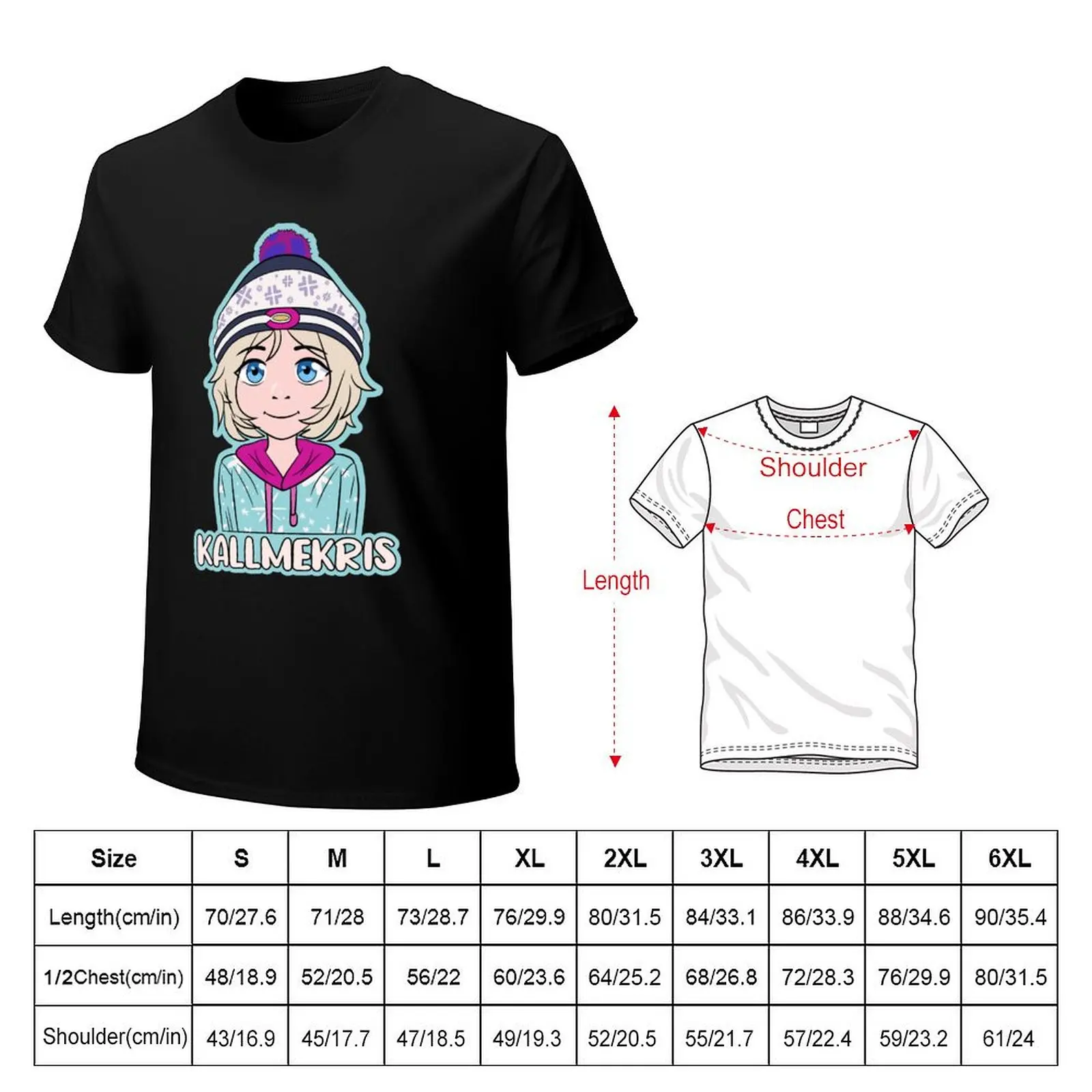 kallmekris T-shirt plus sizes for a boy Short sleeve tee anime clothes mens clothes