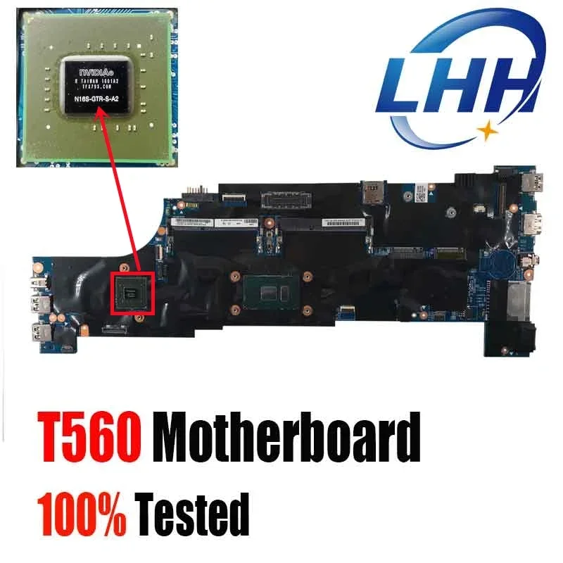 For Lenovo Thinkpad T560 Laptop Motherboard Mainboard with CPU i5-6200U DISCRETE Graphics 100% Fully Tested