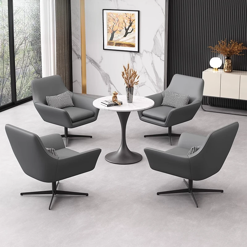 Sales office Sales department One table 4 chairs Rest area Hotel small round table Negotiation table Reception negotiation