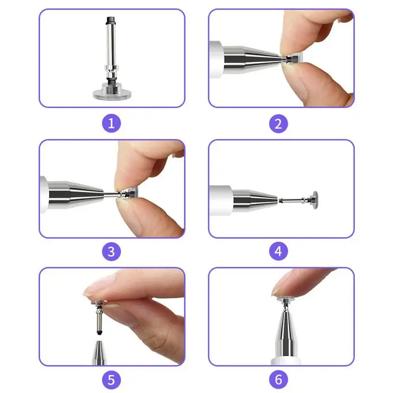 Capacitive Stylus Pen Precision Touch Screen Disc Tip Stylus Pen Anti-Scratch Stylus Pencil Multifunctional For Phones & Tablets