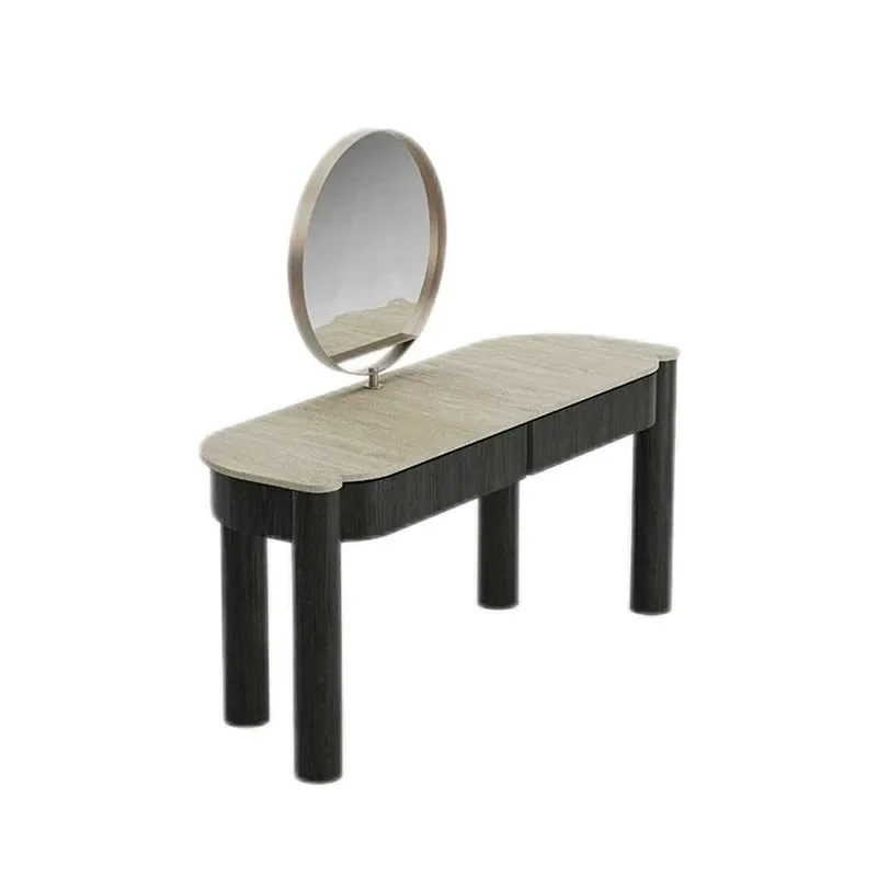 Marble dressing table light luxury master bedroom Italian makeup table modern villa high-end dressing table makeup cabinet