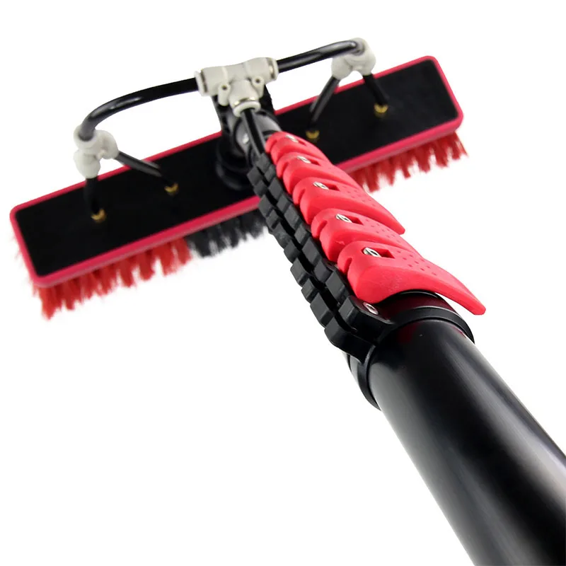 Portable Photovoltaic Panel Cleaning Tool Solar Panel Cleaning Brush Water Fed Pole System Long Handle Window Squeegee Scraper