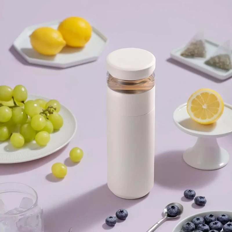Youpin Qujia Tea Infuser Separação Frasco De Vácuo, Copo Isolado, Copo De Aço Inoxidável, Garrafa Térmica, Viagem Caneca De Café, 520ml