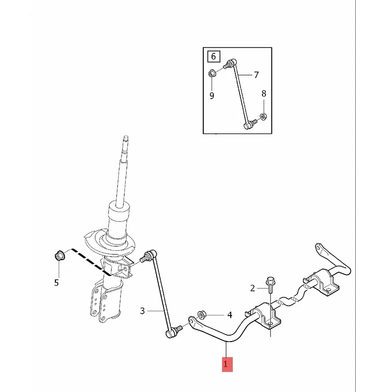 شريط لفة أمامي ، شعاع مضاد لللفة ، ضبط أفقي ، شعاع مضاد لللفة 4 ، XC 90 03 20 16X C90 032 015 XC9 003 #2