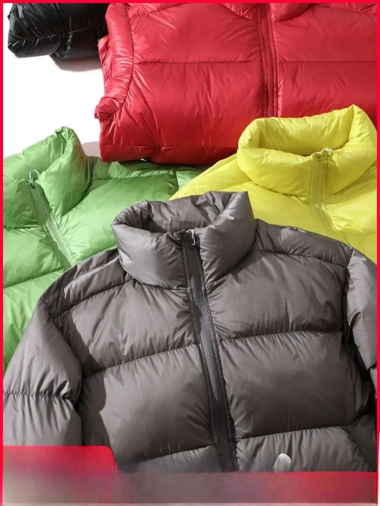 Korean Sle High Puff 90 White Du down Jaet Stand Collar Faionable Bread down Coat for Couples Winter  Color