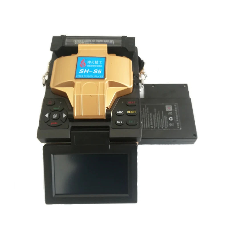 Original Shenhuo Seiko FTTH SH-S5 Fiber Optic Splicing Machine SM MM Fiber Fusion Splicer For Fiber Splicing with touch screen