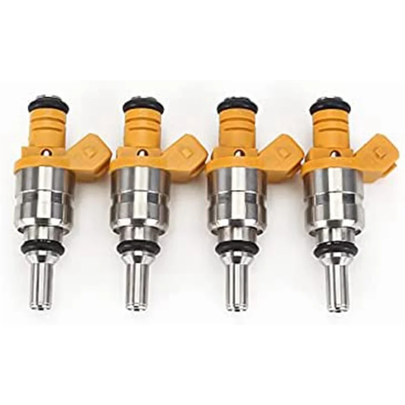 4Pcs Fuel Injector Nozzle Flow Matched Fuel Injector 0K30E13250 for KIA Rio 1.6L 1.5L 2001-2005 0K30E-13250