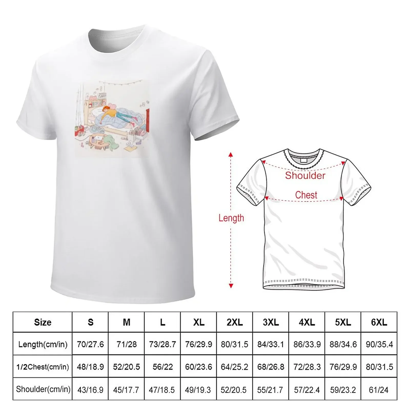 Lazy Sara Lin T-Shirt for a boy cute clothes Short sleeve tee men