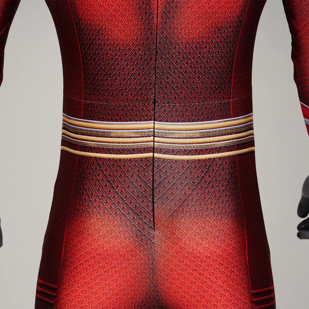 Mono estampado 3D de superhéroe para hombre, traje rojo con capa, Cosplay de Halloween, Carnaval, disfraz de capitán