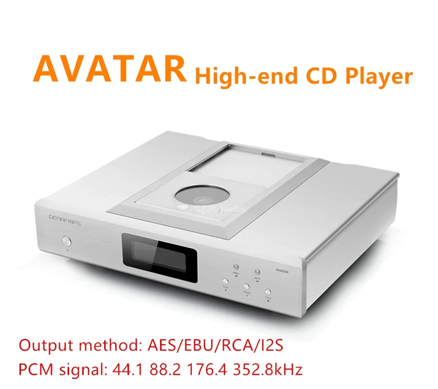 

Excellent Denafrips AVATAR Lossless Music Top Opening CD Player Turntable, CDM4 Movement,AES/EBU/RCA/BNC/PCM/I2S.16bits 352.8kHz