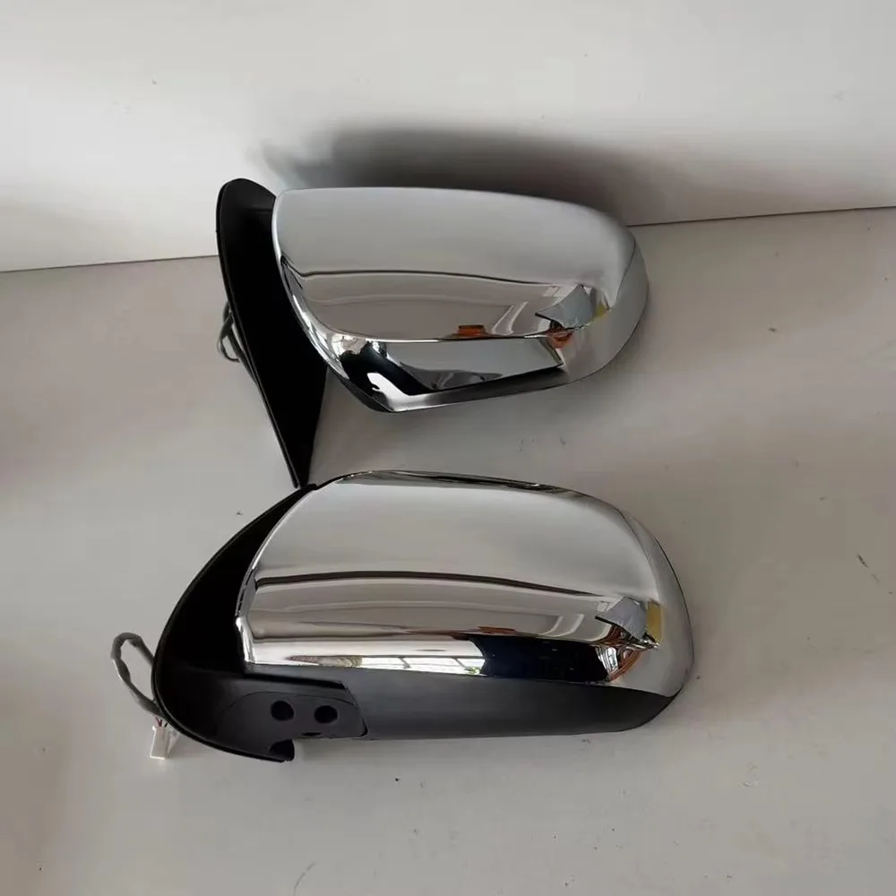 2PCS Chrome Electric Side Rearview Mirror Assembly for Toyota Hilux Vigo Fortuner 2004-2015 3 Wires 87940-0K021 87910-0K021