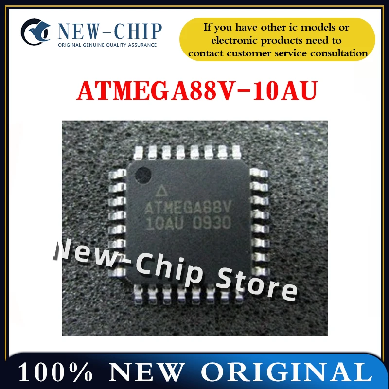 5PCS-100PCS/LOT  ATMEGA88V-10AU  TQFP-32  8-bit AVR MCU microcontroller chip  New Original ATMEGA88V