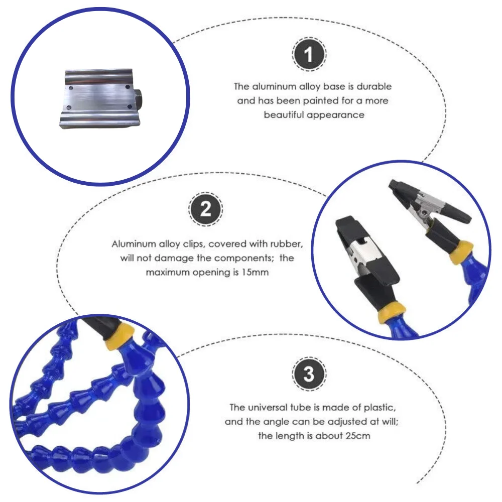 Pinces de Table à souder, étau d'établi, avec bras flexibles, support en fer à souder, réparation de soudure de PCB