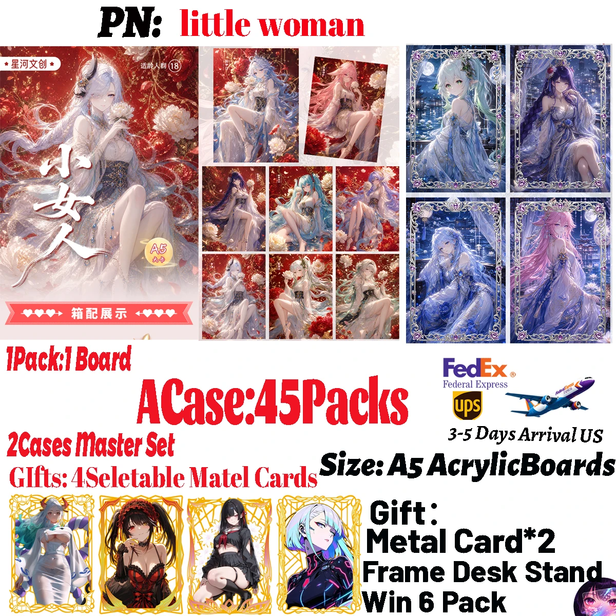 A5 Acrylic Board Miku Miko Kafka Furina Anime Little Woman Waifu Goddess Hobby Collection Desktop Display Birthday Gifts