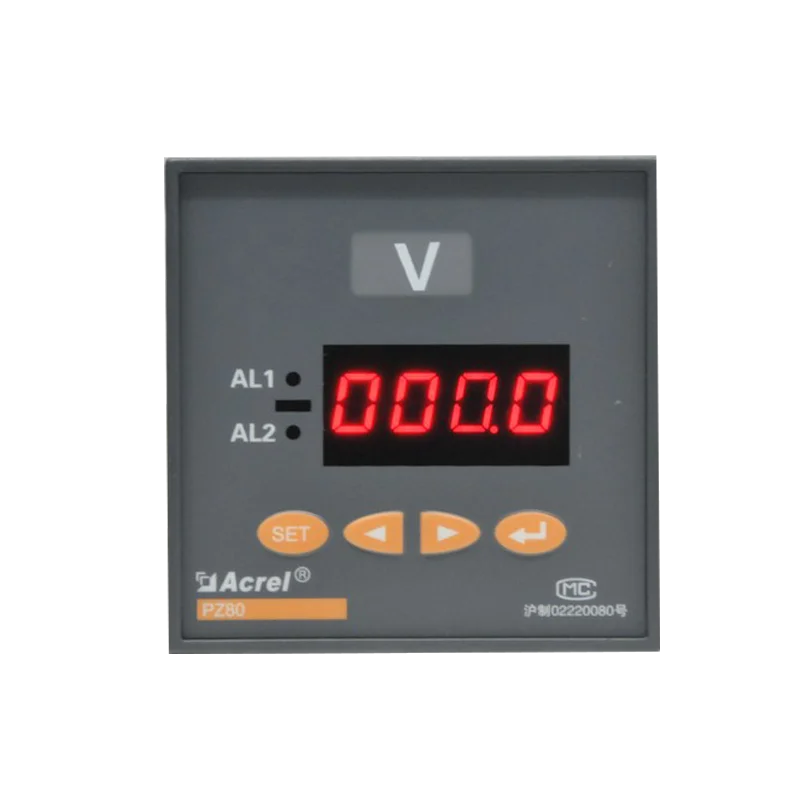 

single phase dc voltage panel meter voltmeter with RS485 modbus 4-20mA analog output PZ72-DV