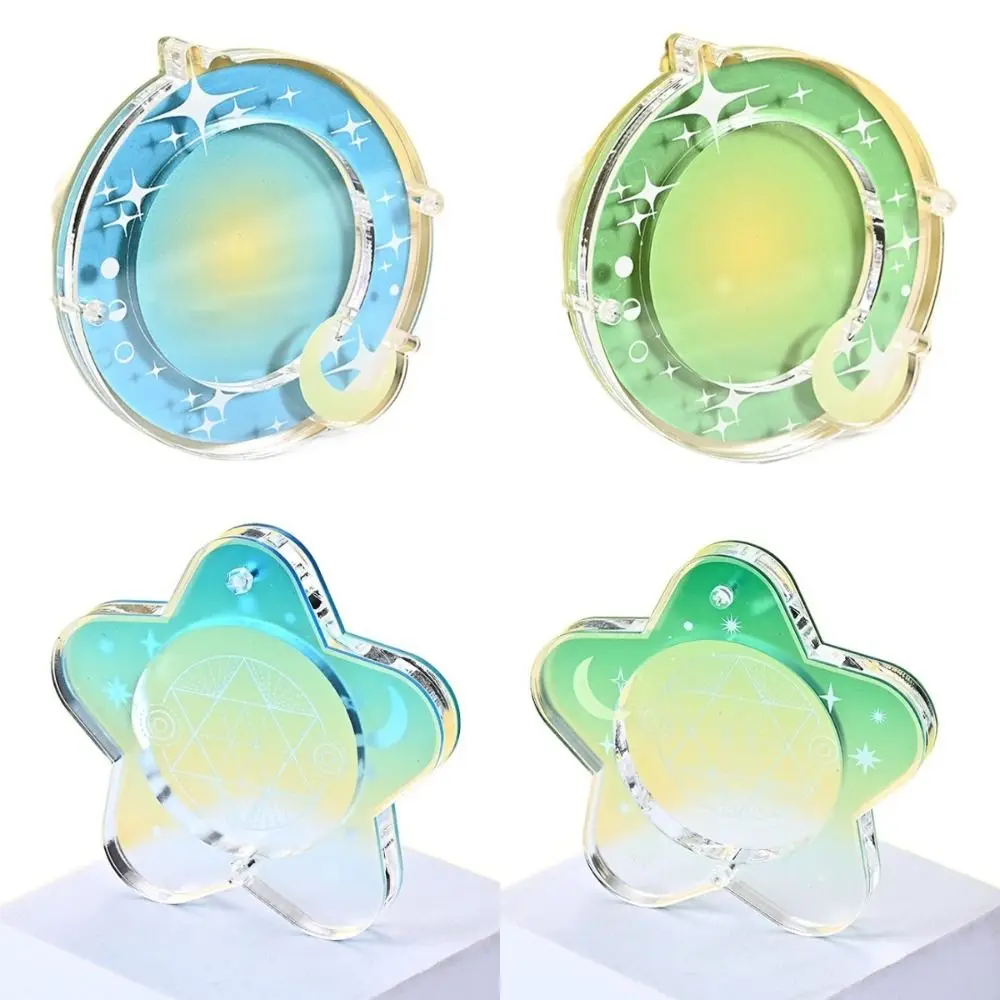 Japanese-Style Anime Badge Storage Box Acrylic Cartoon Badge Display Cases Mini Creative Badge Protector Cover Student