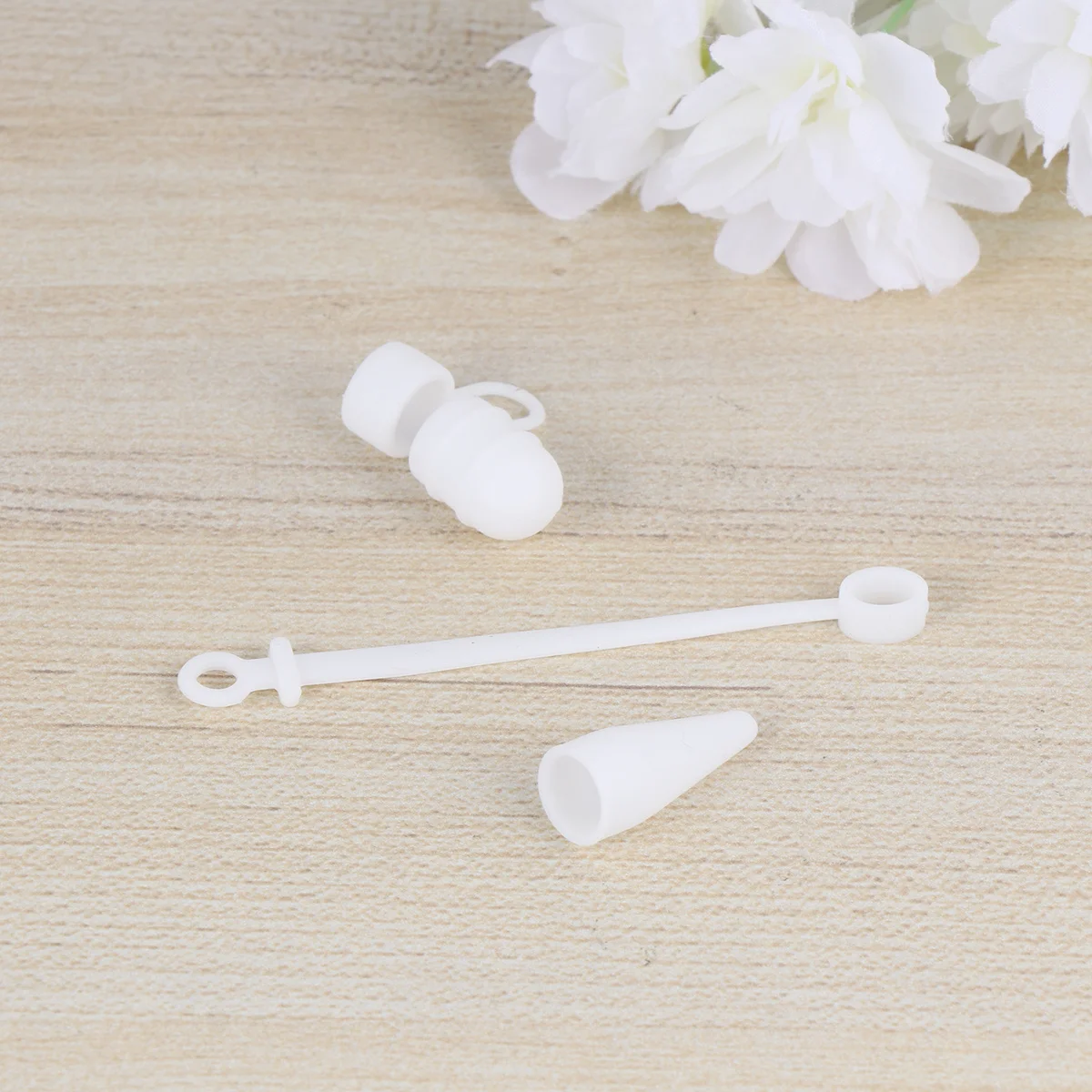 1 Juego de funda protectora de silicona para lápiz óptico, funda duradera Compatible con punta de lápiz, funda protectora para lápiz óptico blanco