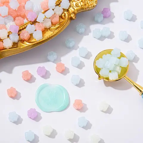 DIY 혼합 색상 고양이 발톱 화재 페인트 왁스 입자, 귀여운 결혼식 생일 파티 초대장 봉투 밀봉, 150 개/봉지, 신제품